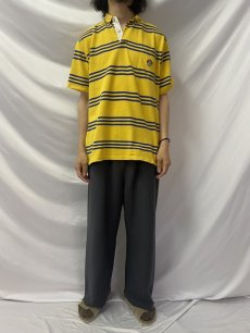画像2: POLO Ralph Lauren クッキーパッチ ボーダー柄ポロシャツ L (2)
