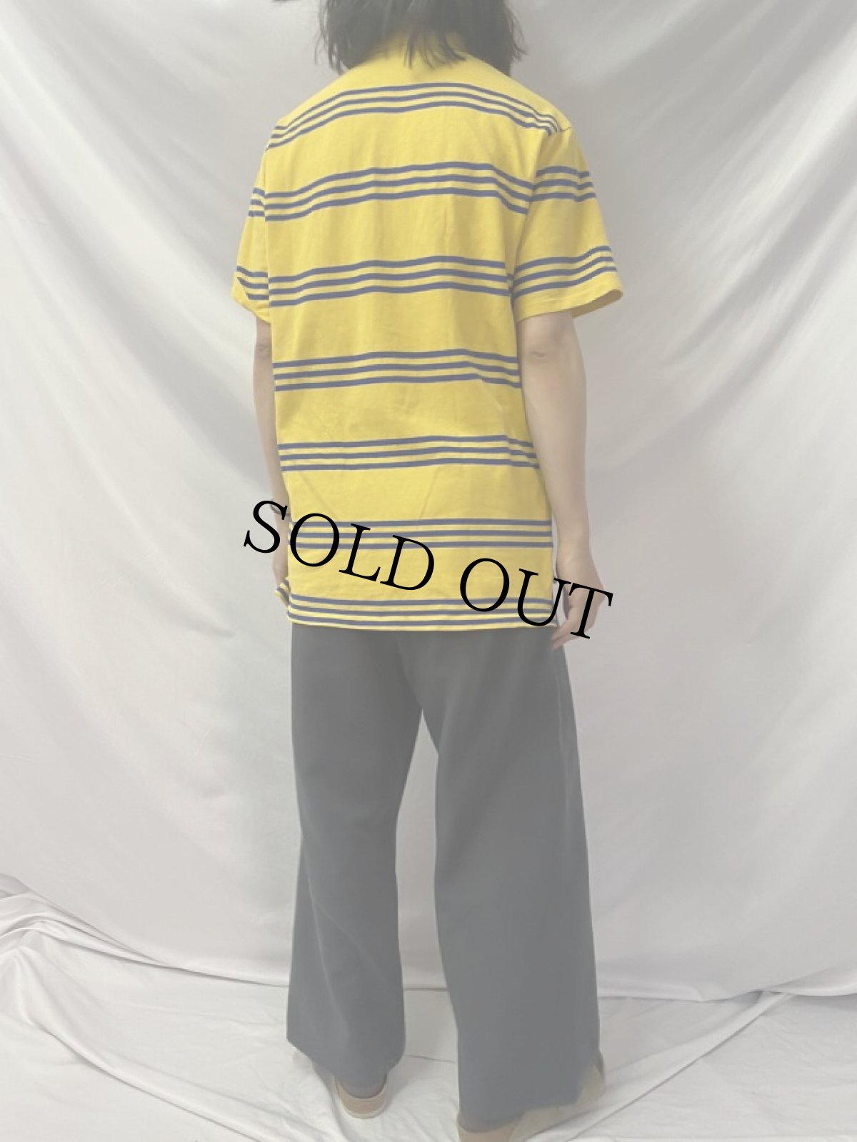 画像4: POLO Ralph Lauren クッキーパッチ ボーダー柄ポロシャツ L (4)