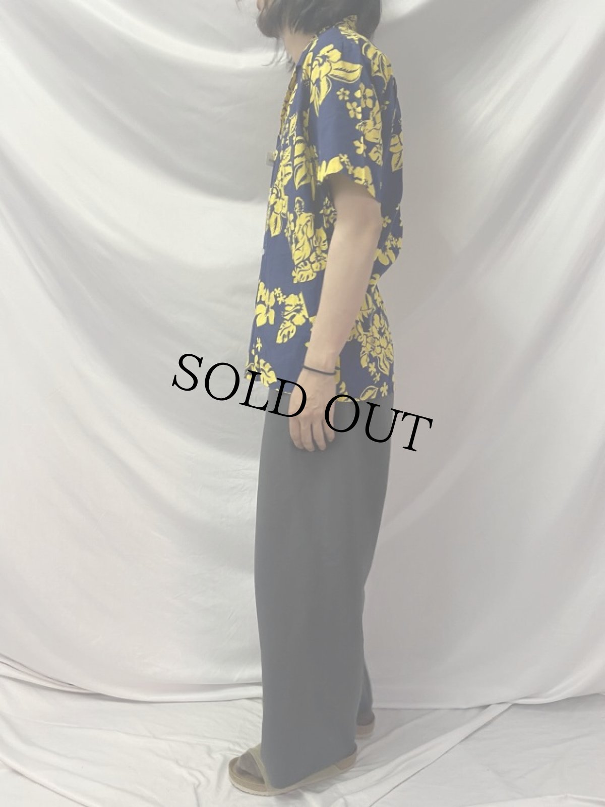 画像3: 60〜70's Island Casuals ハイビスカス柄 コットンハワイアンシャツ (3)