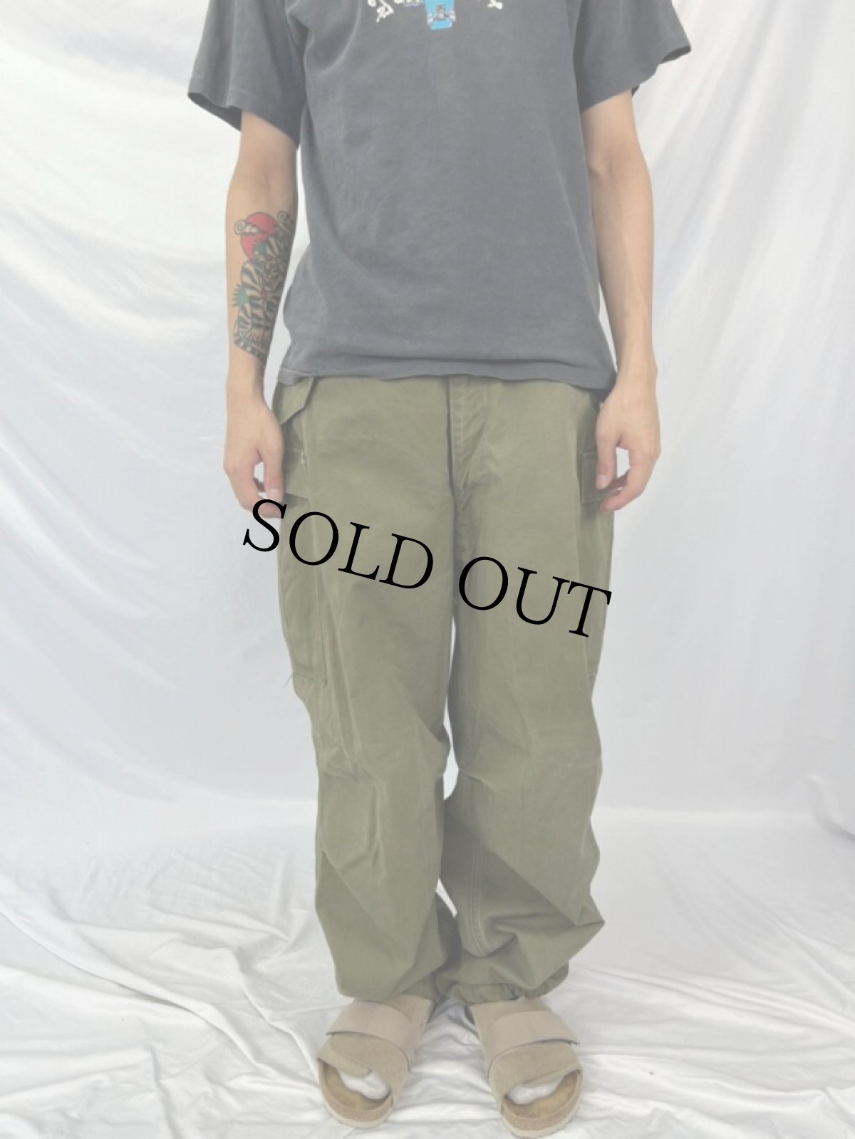 画像2: 50's U.S.ARMY M-51 "オックスフォード" フィールドカーゴパンツ MEDIUM LONG (2)