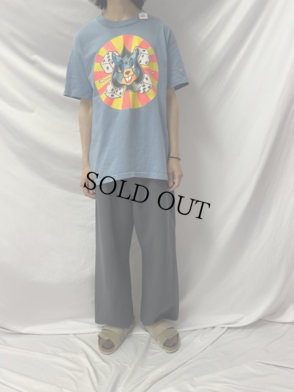 画像2: 90's Frank Kozik USA製 アートプリントTシャツ XL (2)