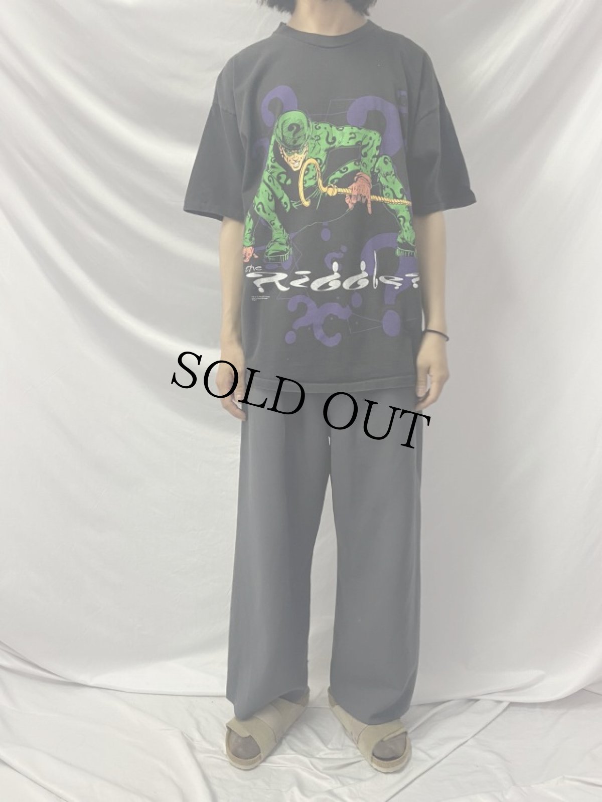 画像2: 90's DC Comics USA製 "The Riddler" キャラクターTシャツ XL (2)