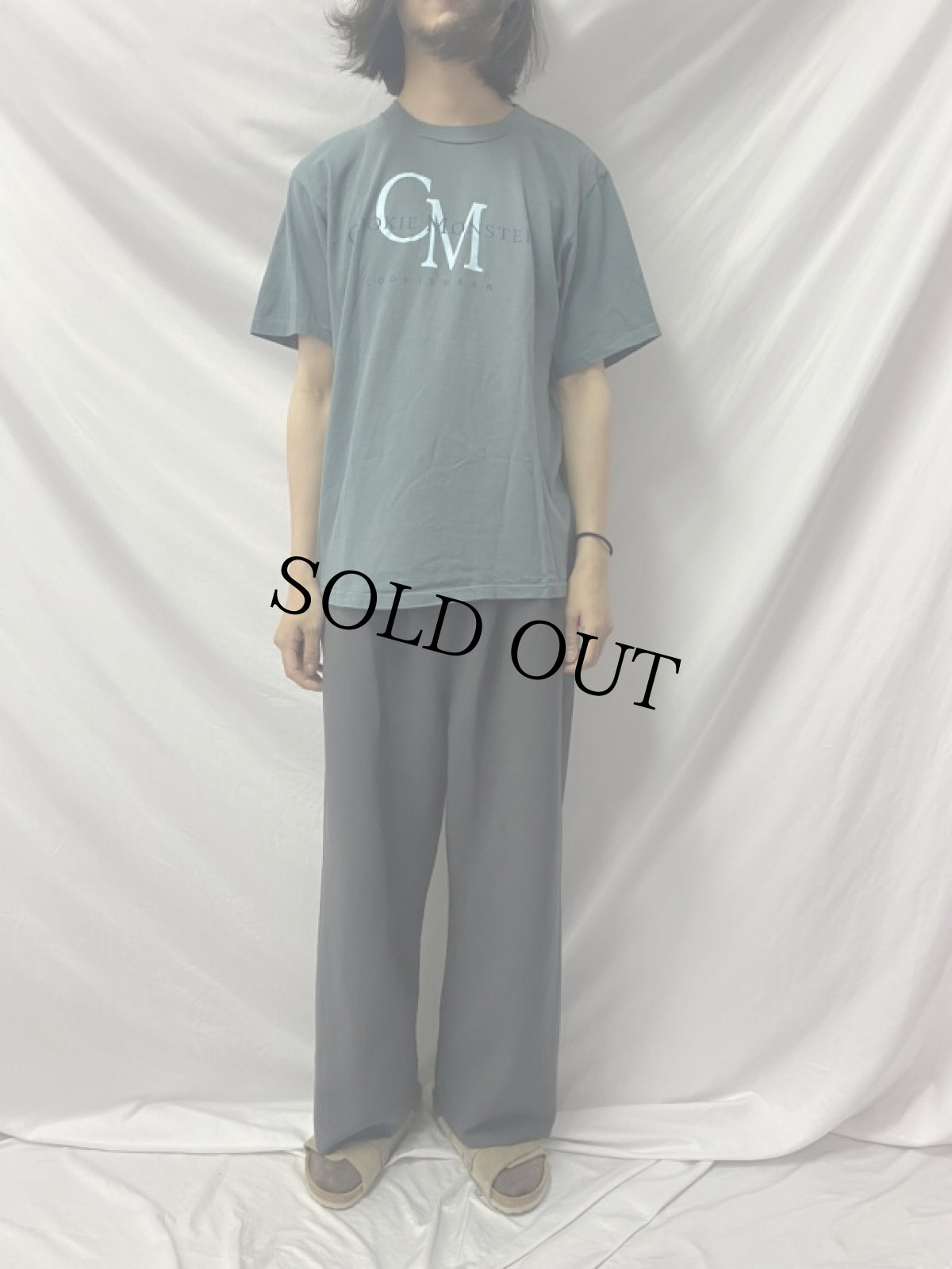 画像2: 90's COOKIE MONSTER USA製 "Calvin Klein"パロディTシャツ L (2)