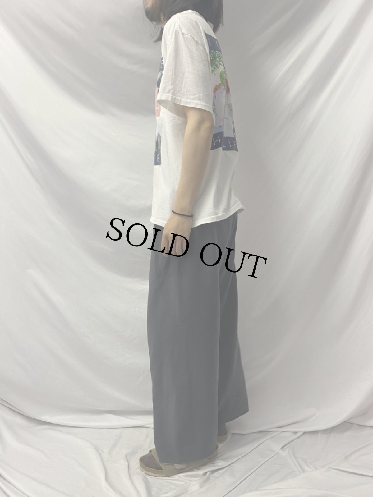 画像3: 90's The Muppets USA製 "KERMIE HILFLIPPER" TOMMYパロディTシャツ L (3)