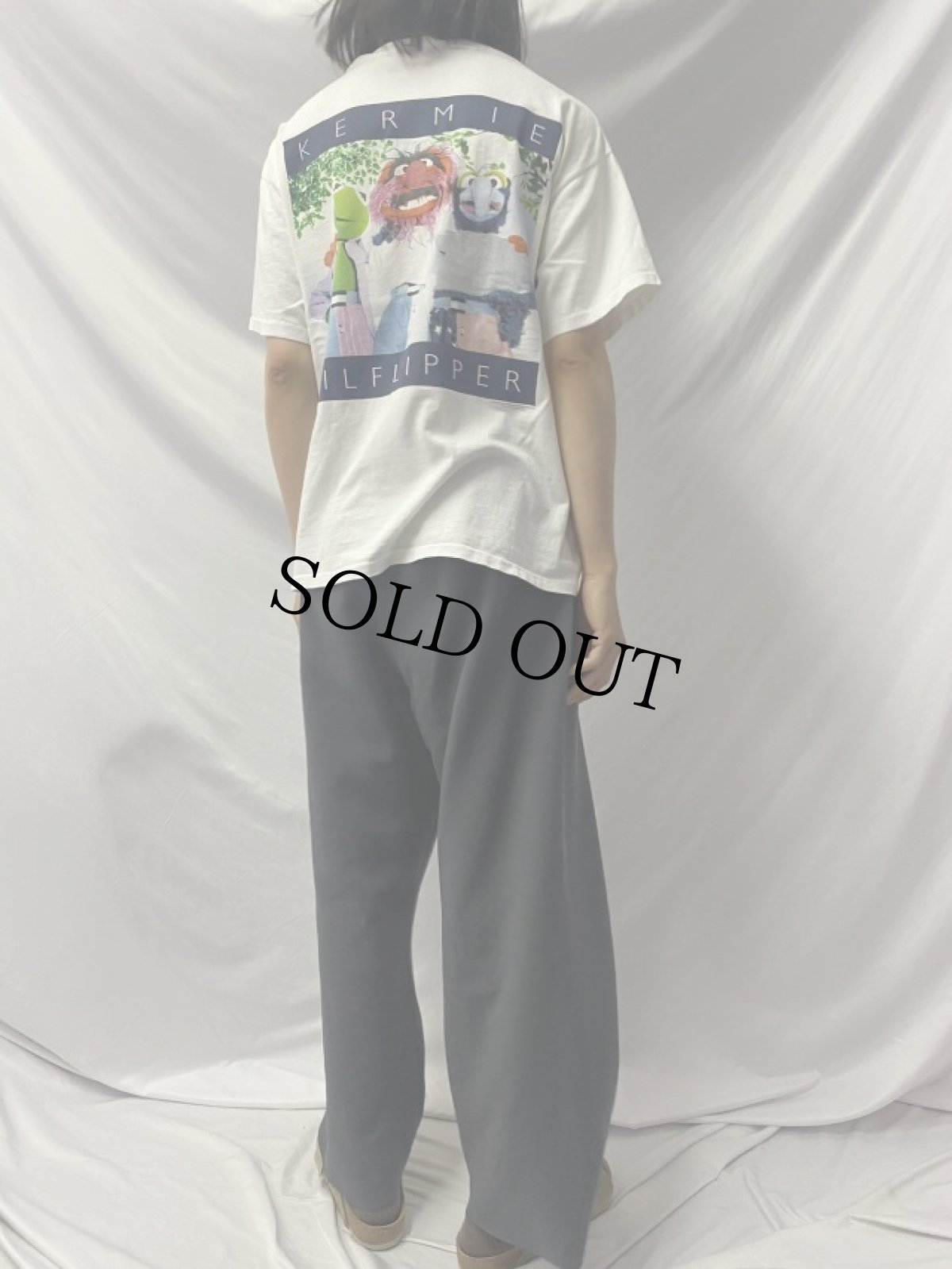 画像4: 90's The Muppets USA製 "KERMIE HILFLIPPER" TOMMYパロディTシャツ L (4)
