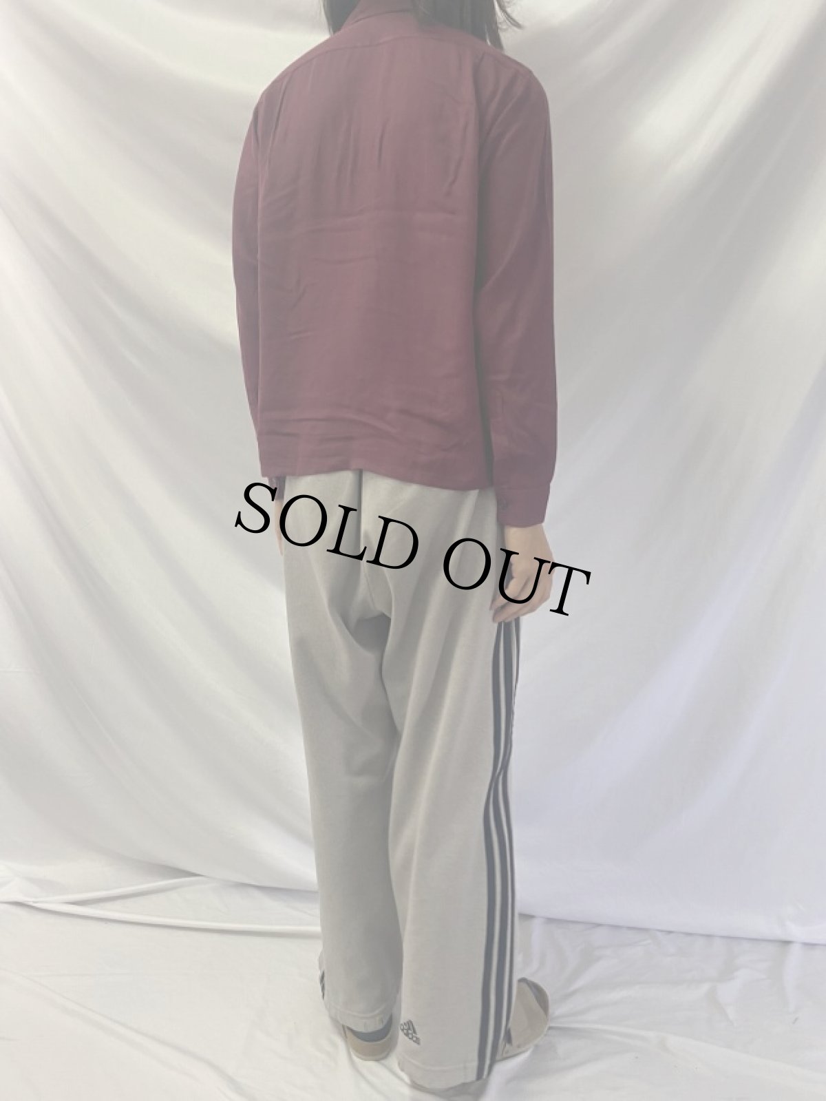 画像4: 50's RANDOM WEAR オープンカラー レーヨンシャツ M (4)