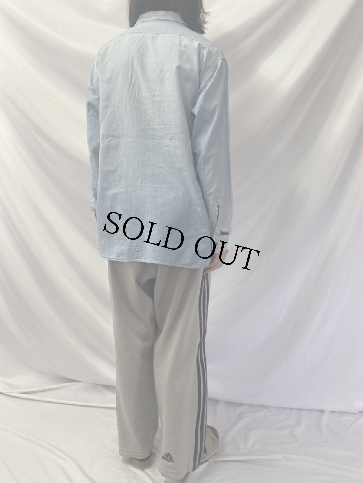 画像4: 40〜50's HERCULES シャンブレーワークシャツ (4)