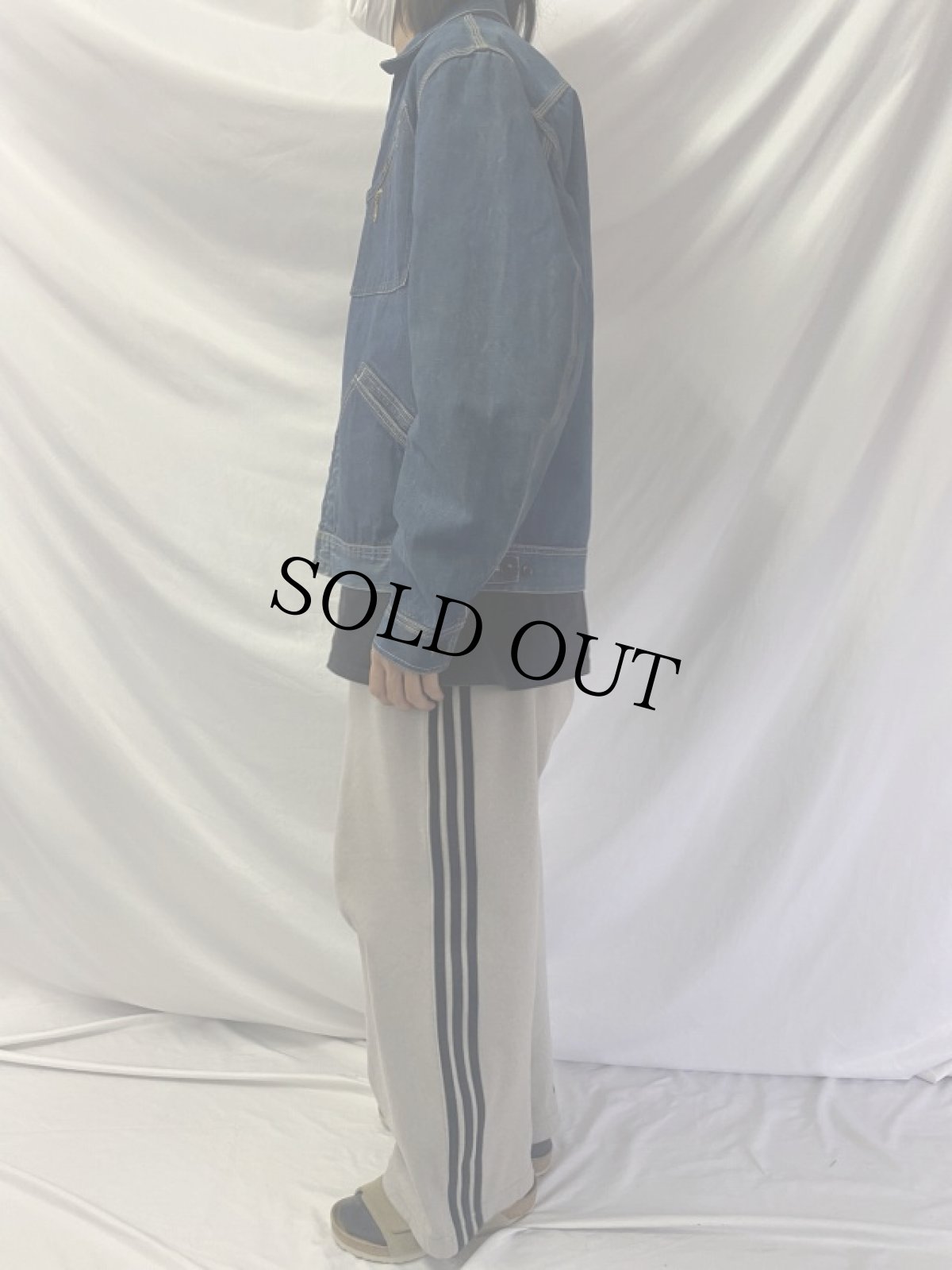 画像3: 70's Lee 91-B USA製 ジップアップ デニムジャケット (3)