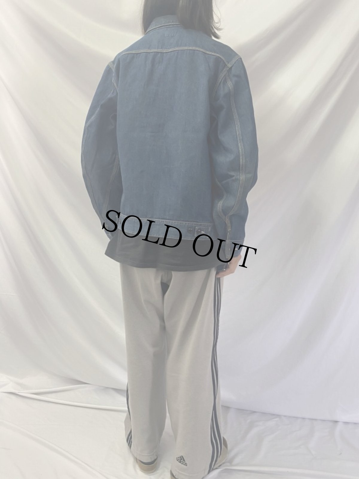 画像4: 70's Lee 91-B USA製 ジップアップ デニムジャケット (4)