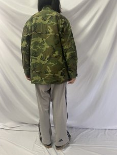 画像4: 60's U.S.MILITARY ERDL迷彩 ブラウンリーフ ポプリン ジャングルファティーグジャケット LARGE-REGULAR (4)