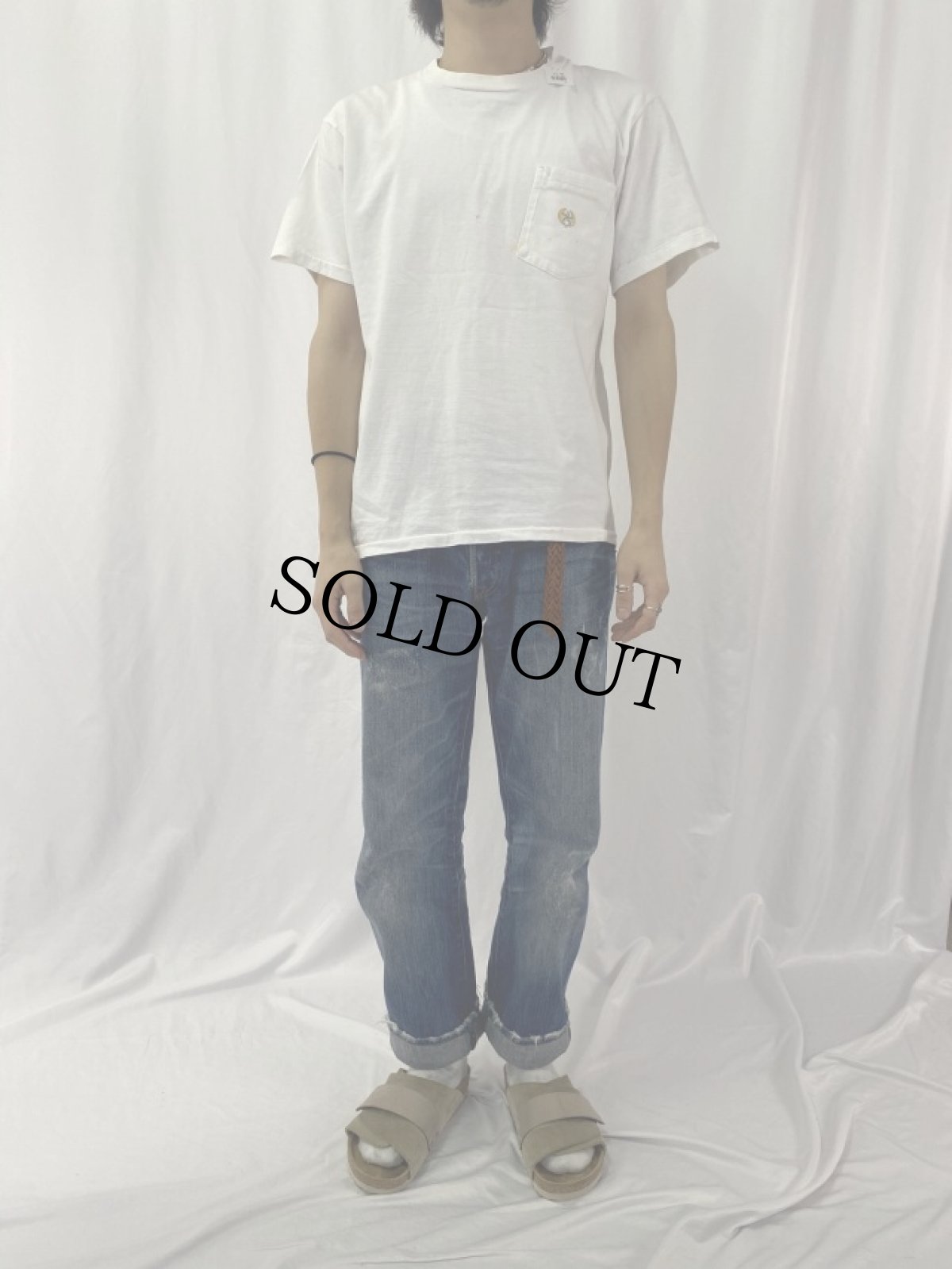 画像2: 90's BANANA REPUBLIC "TRAVEL&SAFARI CLOTHING" タイガープリント ポケットTシャツ (2)