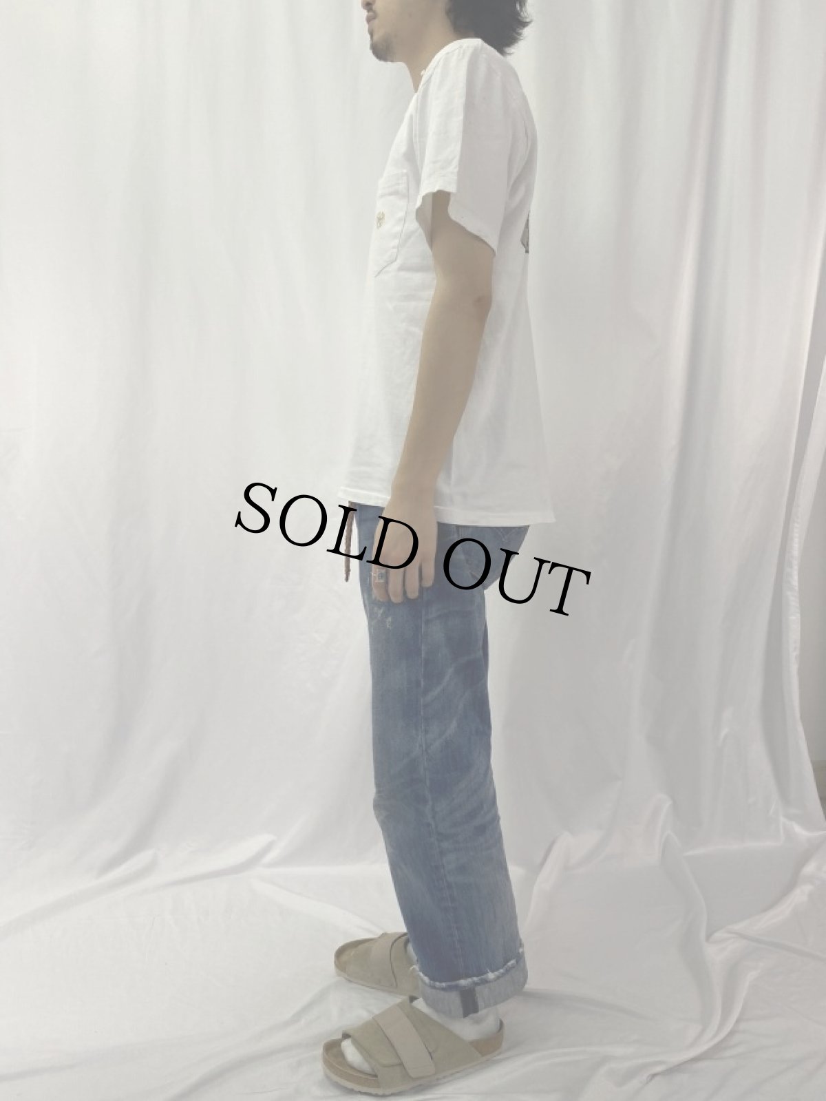 画像3: 90's BANANA REPUBLIC "TRAVEL&SAFARI CLOTHING" タイガープリント ポケットTシャツ (3)