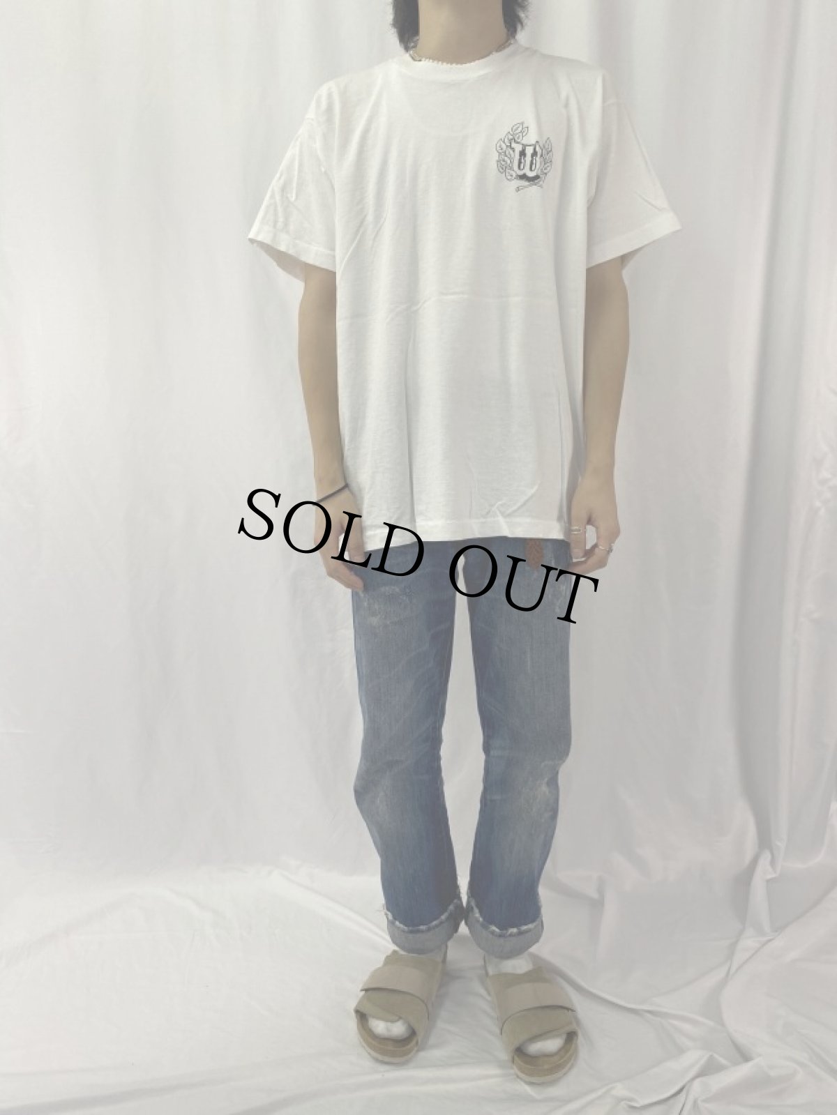 画像2: 90's WARRIOR REPUBLIC USA製 ライオンプリント パロディTシャツ XL (2)