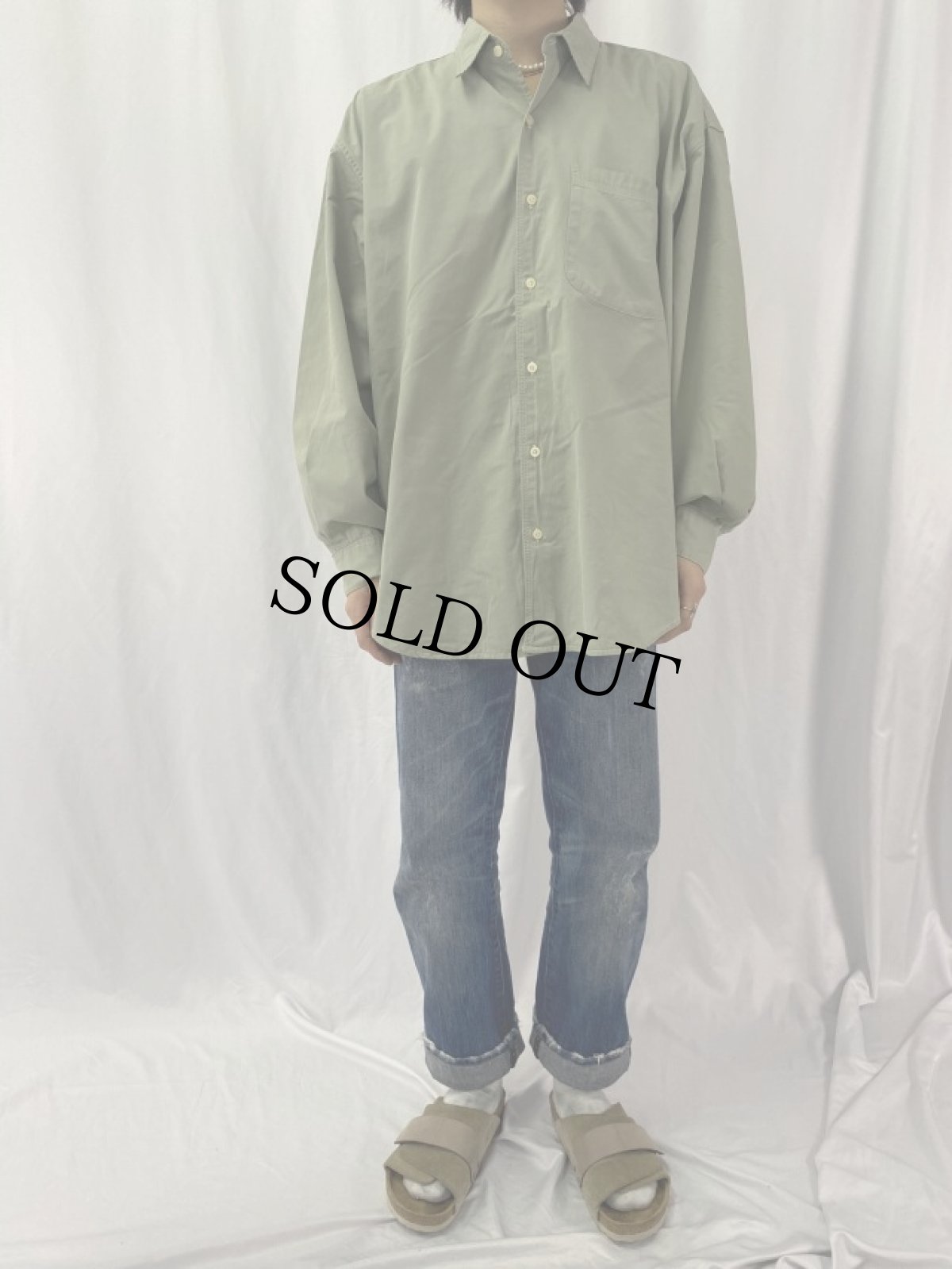 画像2: 90's BANANA REPUBLIC "TRAVEL&SAFARI CLOTHING" タイガープリント コットンシャツ XL (2)