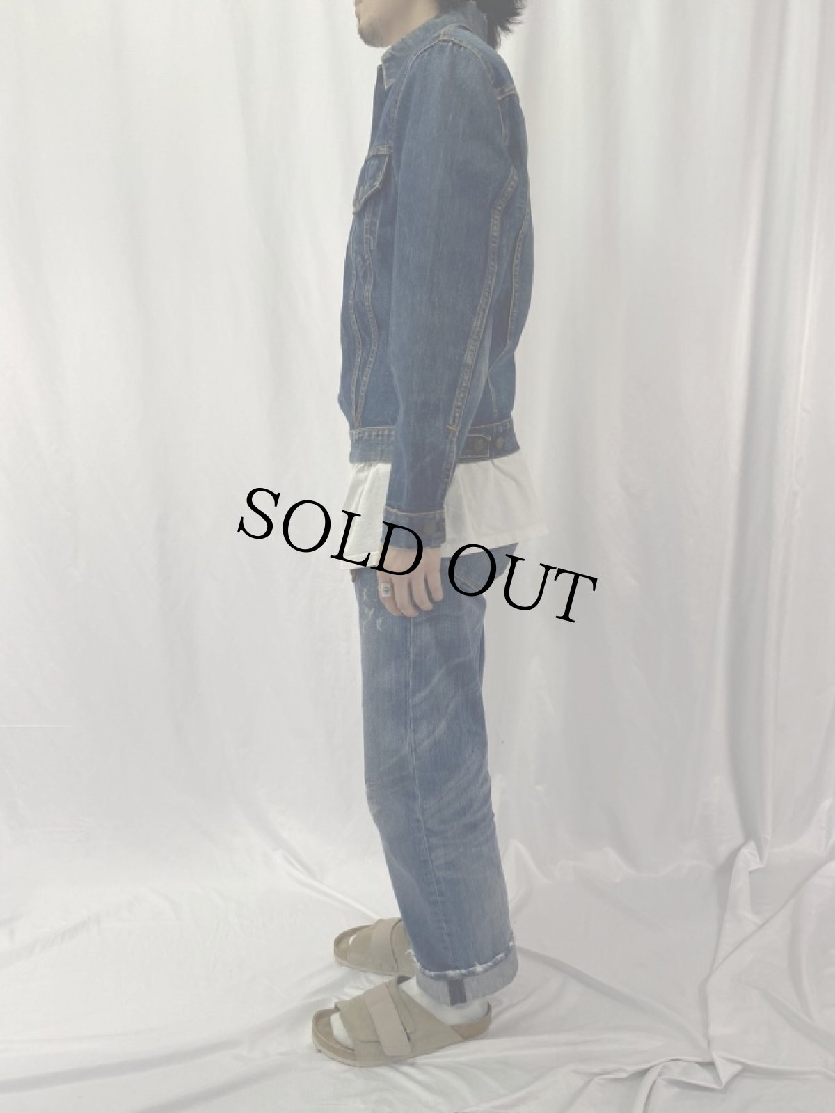 画像3: 60's LEVI'S 71205 BIGE デニムジャケット (3)