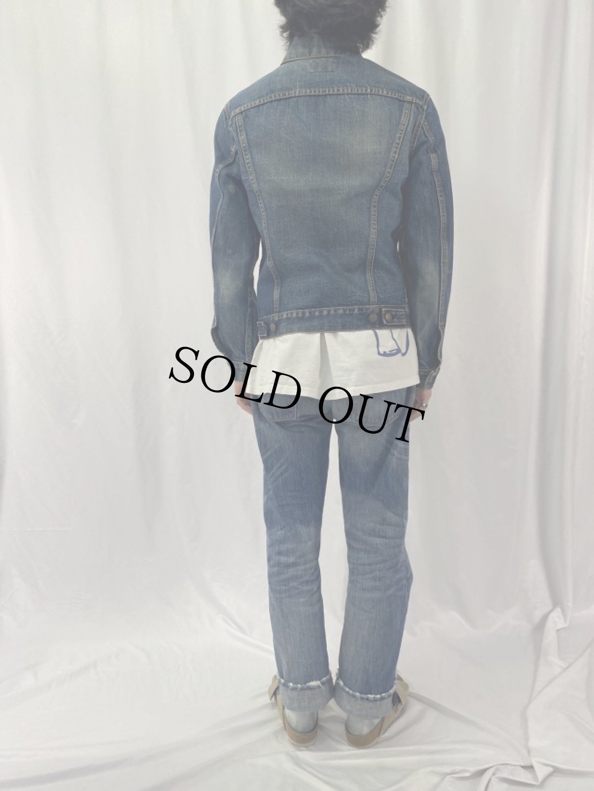 画像4: 60's LEVI'S 71205 BIGE デニムジャケット (4)