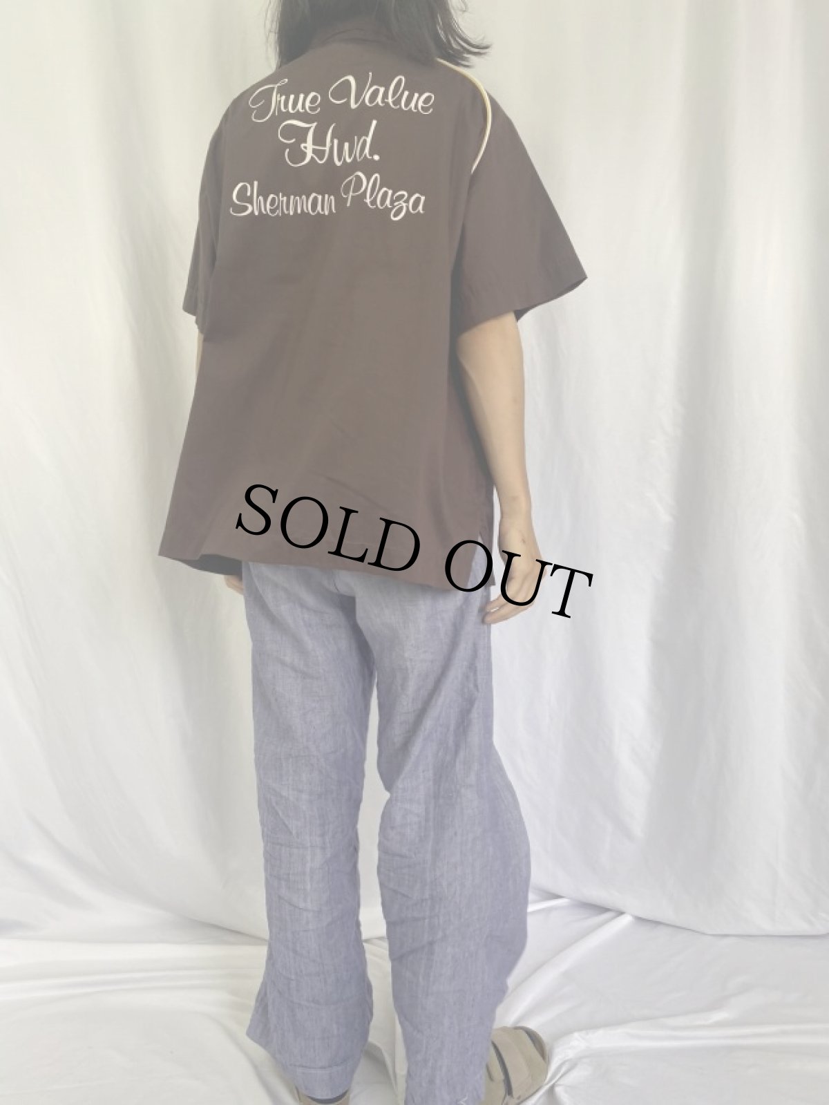 画像4: 70's Hilton USA製 プリント コットンボーリングシャツ (4)