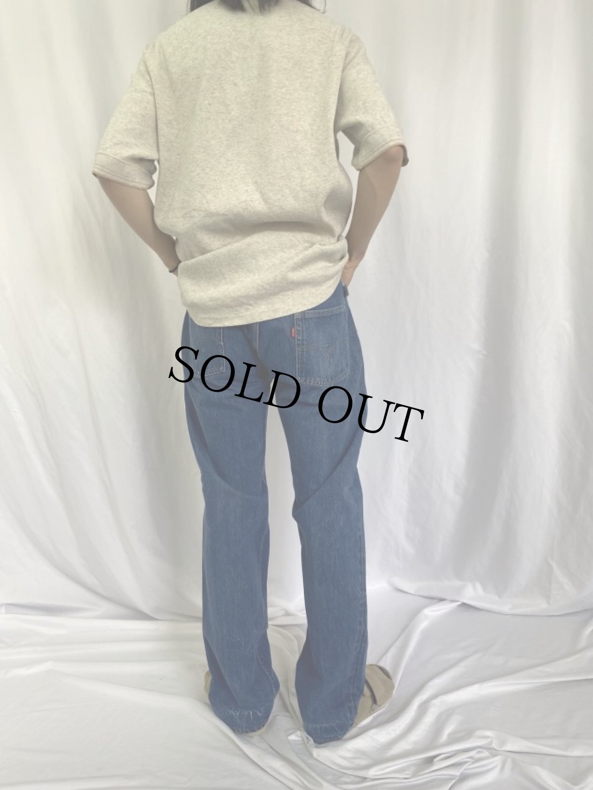画像4: 60's LEVI'S 502-0117 USA製 BIGE デニムパンツ W35 (4)