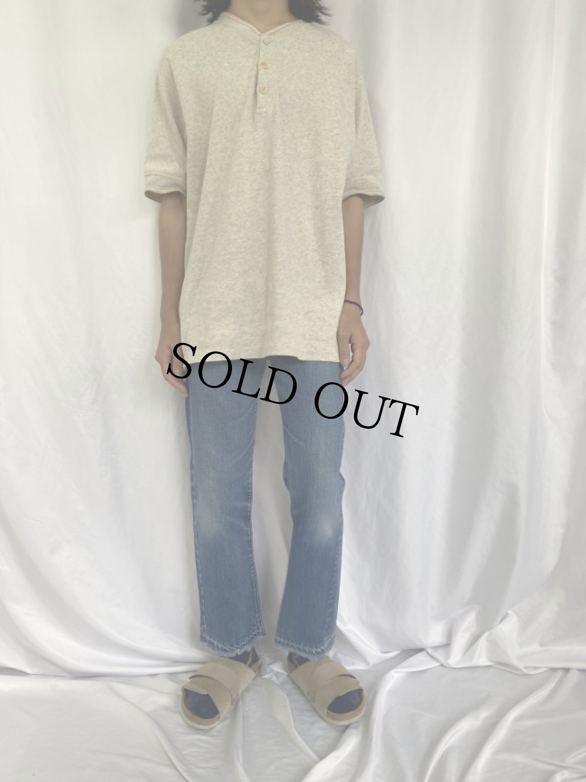 画像2: 60's LEVI'S 501 BIGE デニムパンツ W28 (2)