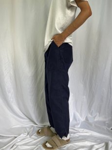 画像3: 70's U.S.NAVY TROUSERS DARK BLUE ユーティリティーベイカーパンツ 33R (3)