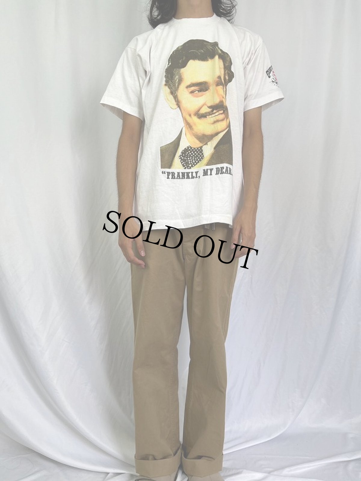 画像2: 90's 風と共に去りぬ USA製 "FRANKLY, MY DEAR..." 映画プリントTシャツ XL (2)