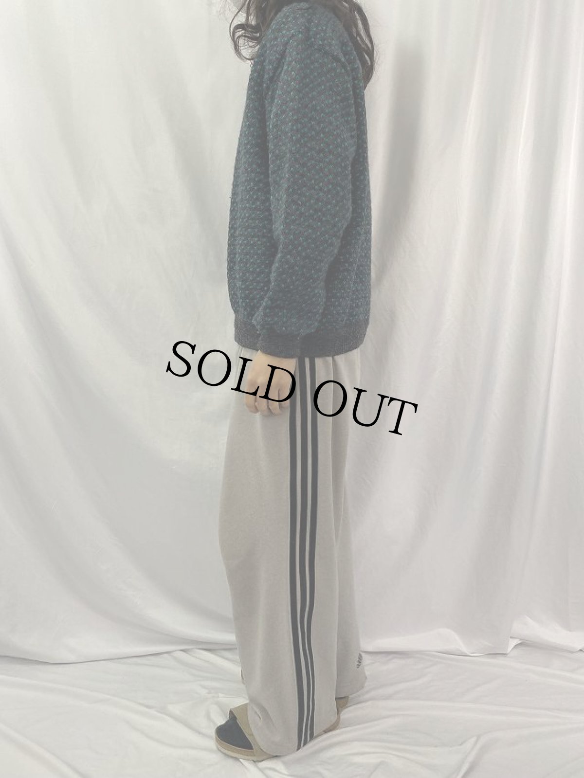 画像3: 70〜80's L.L.Bean NORWAY製 バーズアイ ウールニットセーター XL (3)