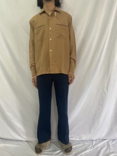 画像2: 50〜60's Sea Island レーヨン オープンカラーシャツ DEADSTOCK M (2)