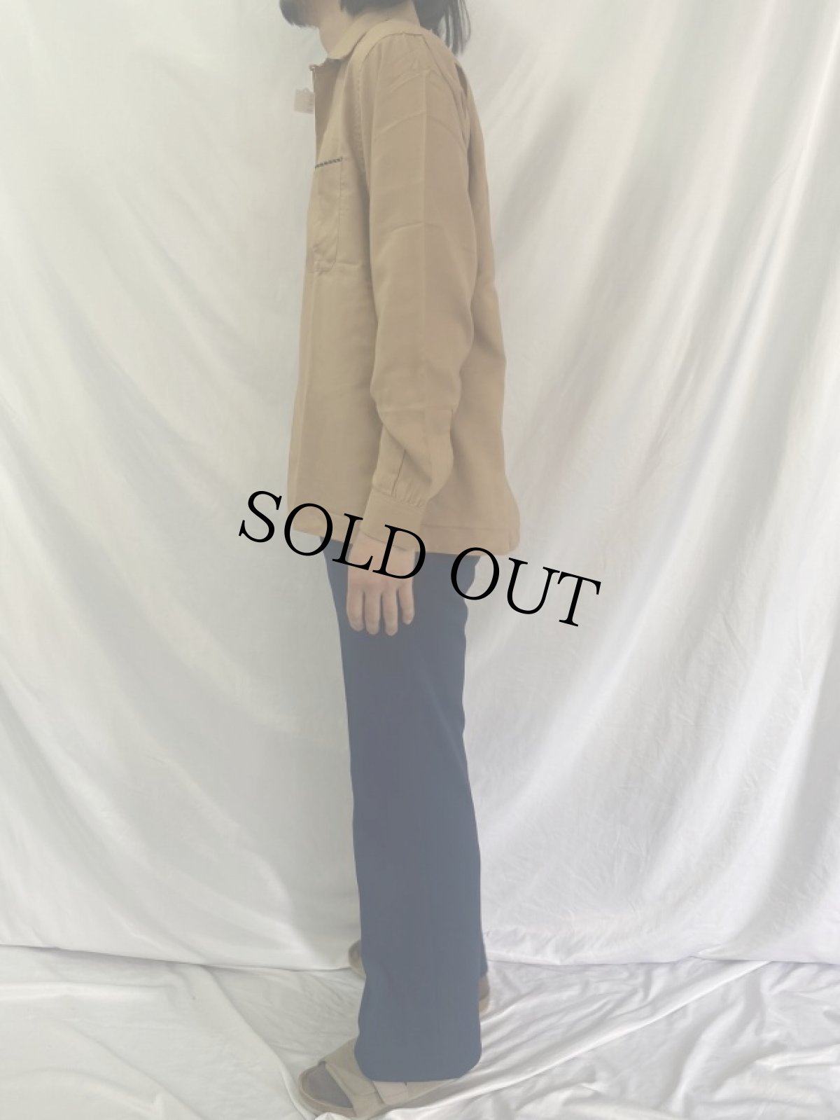 画像3: 50〜60's Sea Island レーヨン オープンカラーシャツ DEADSTOCK M (3)