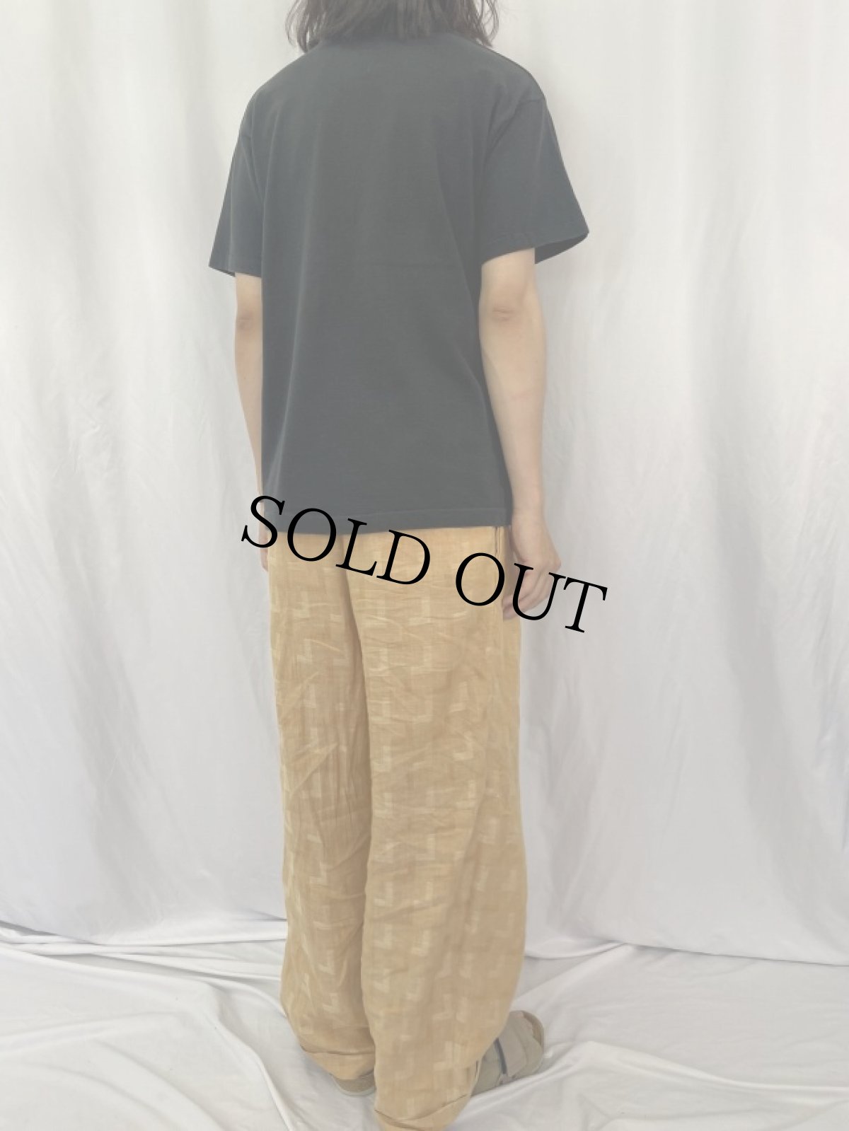 画像4: 90's JOHN BALDESSARI "FOTOFOLIO" メッセージプリントTシャツ L (4)