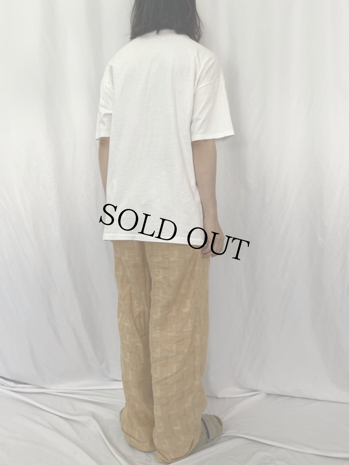 画像4: 90's Claude Monet USA製 "On the Boat" アートプリントTシャツ XL (4)