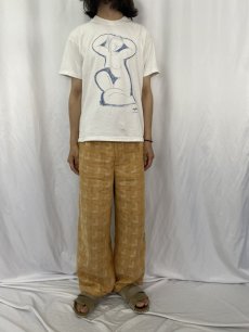画像2: Amedeo Modigliani "Caryatid" アートプリントTシャツ M (2)