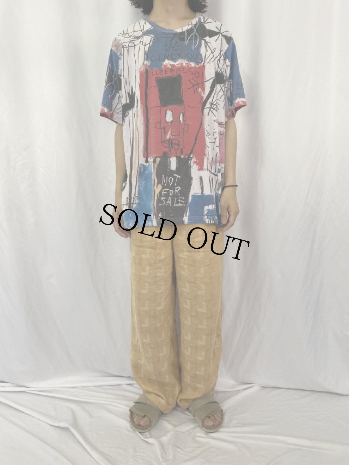 画像3: BASQUIAT Sean John 総柄アートプリントTシャツ 2XL (3)