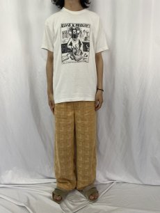 画像2: 90's BADBOB USA製 "ELVIS H. PRESLEY!" イラストプリントTシャツ L (2)