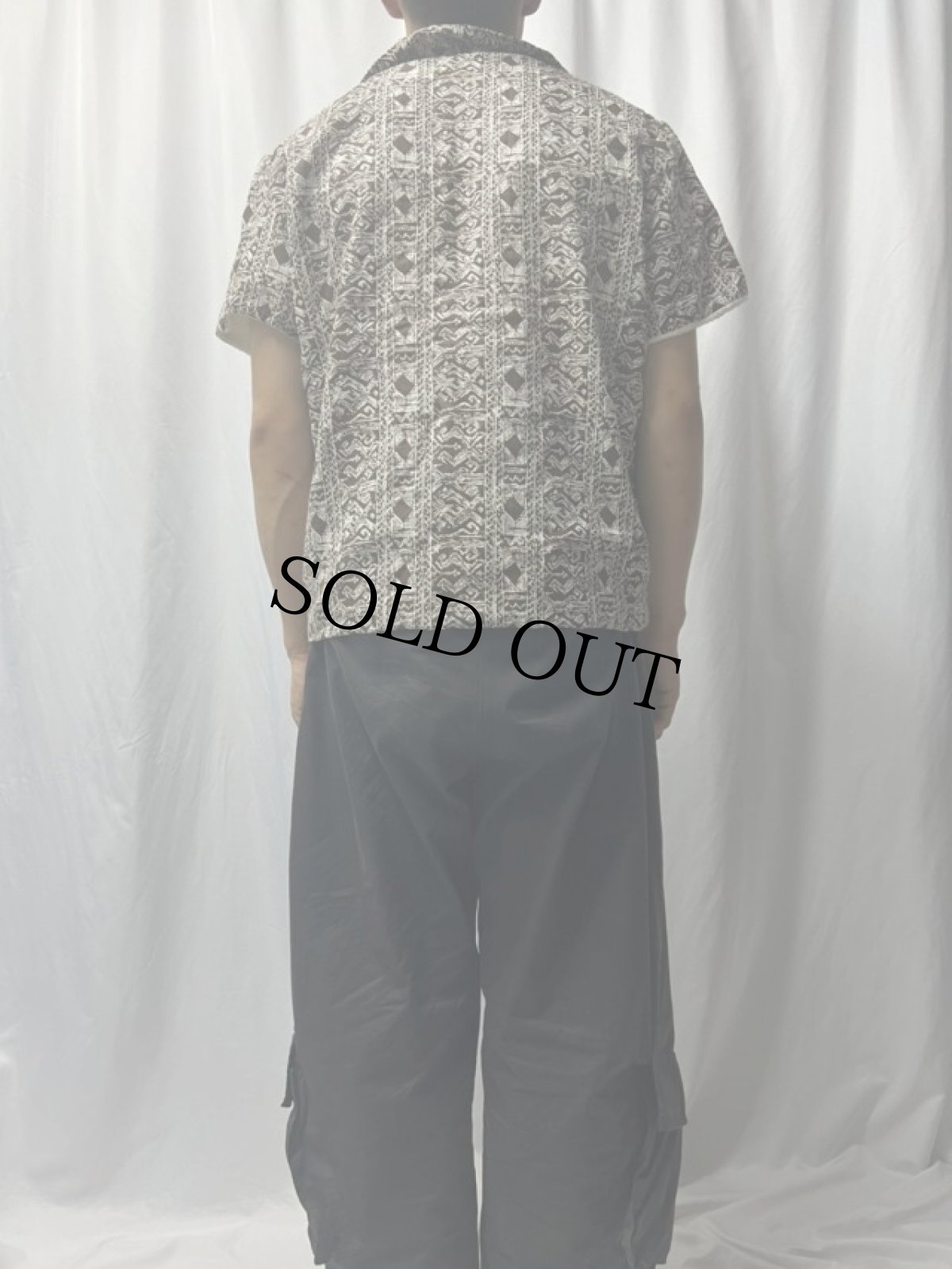 画像4: 70's Trend-Setters 総柄 パイル ビーチシャツ M (4)