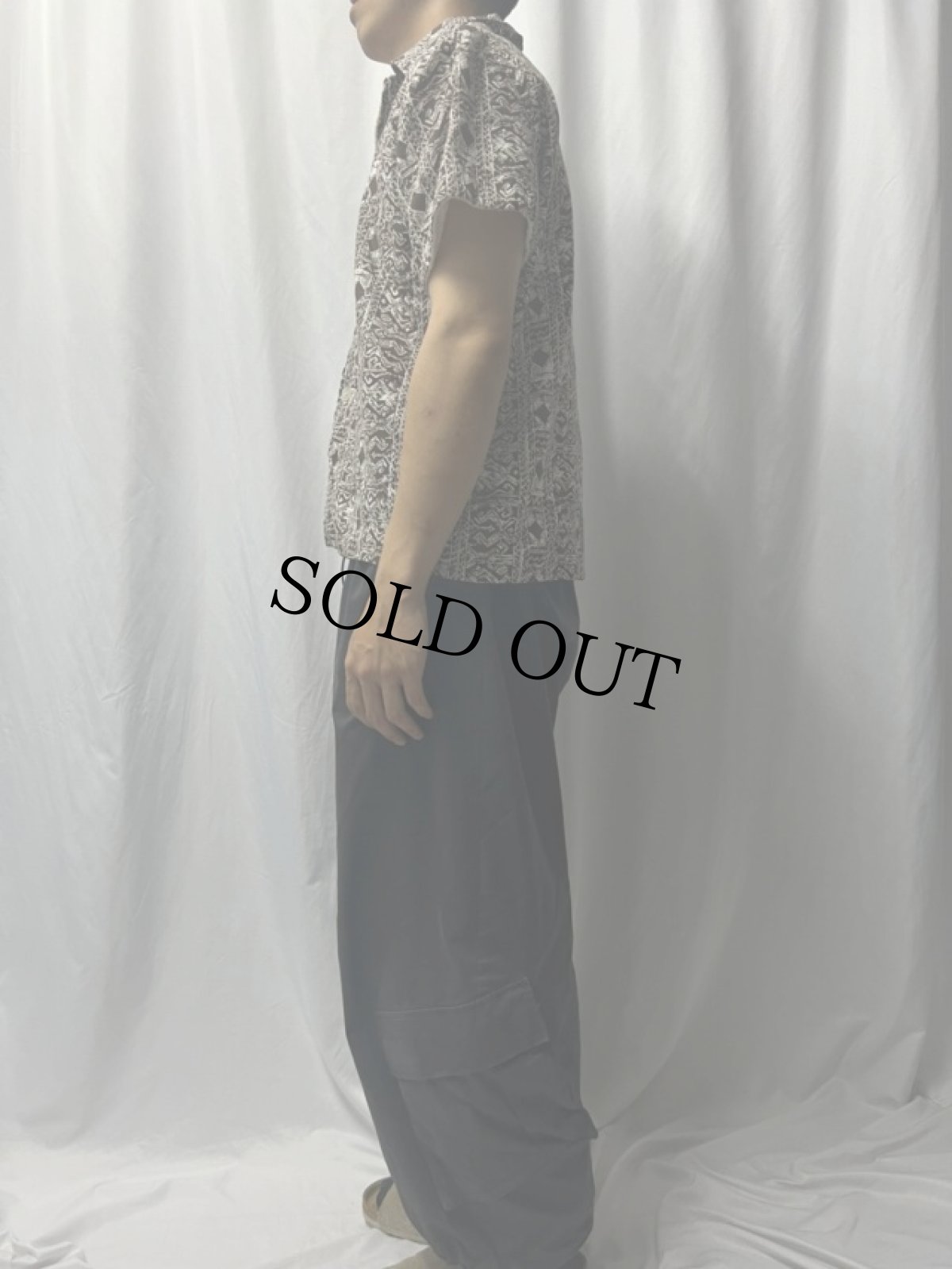 画像3: 70's Trend-Setters 総柄 パイル ビーチシャツ M (3)