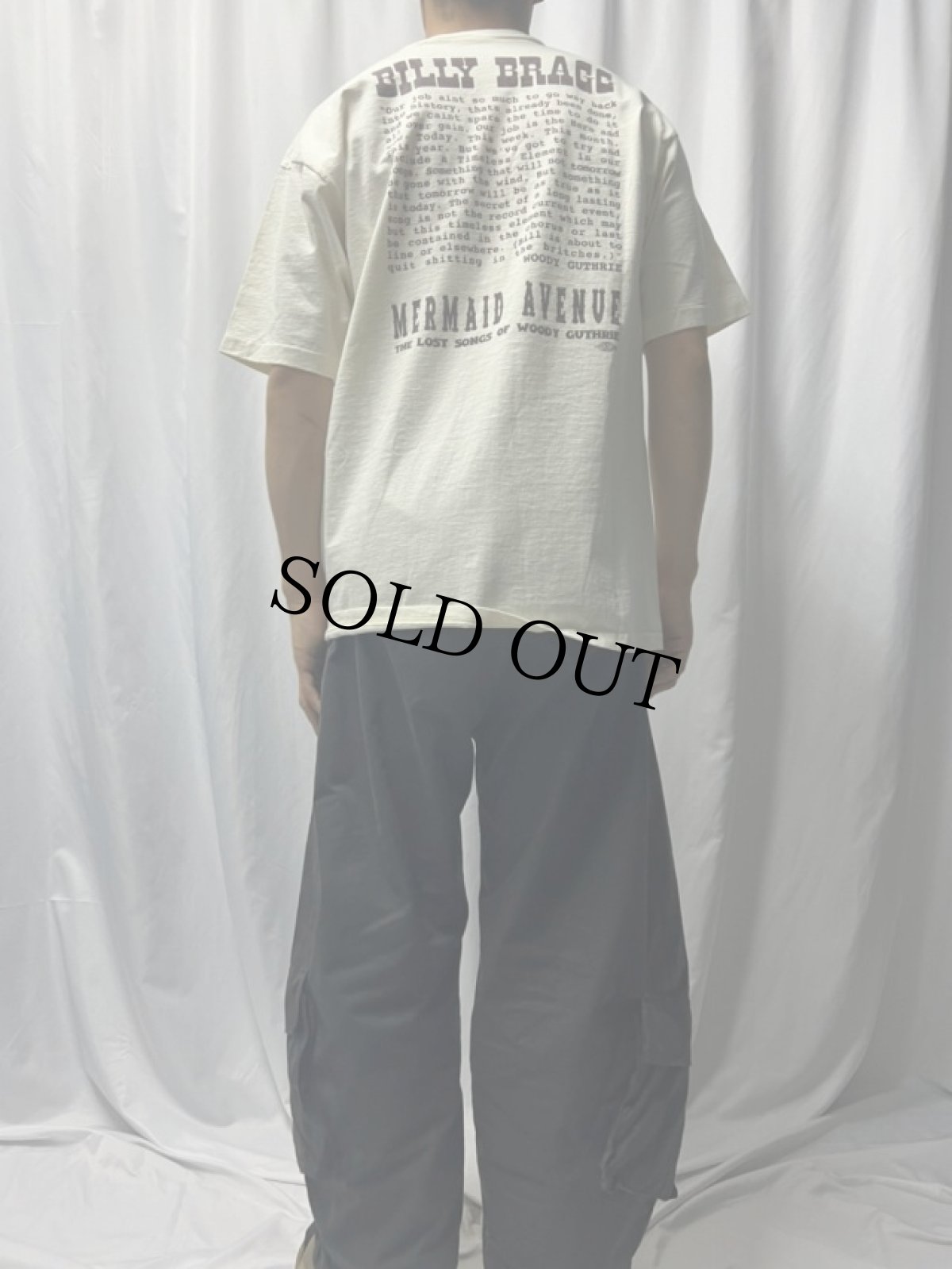 画像4: Woody Guthrie USA製 ミュージシャンプリントTシャツ L (4)