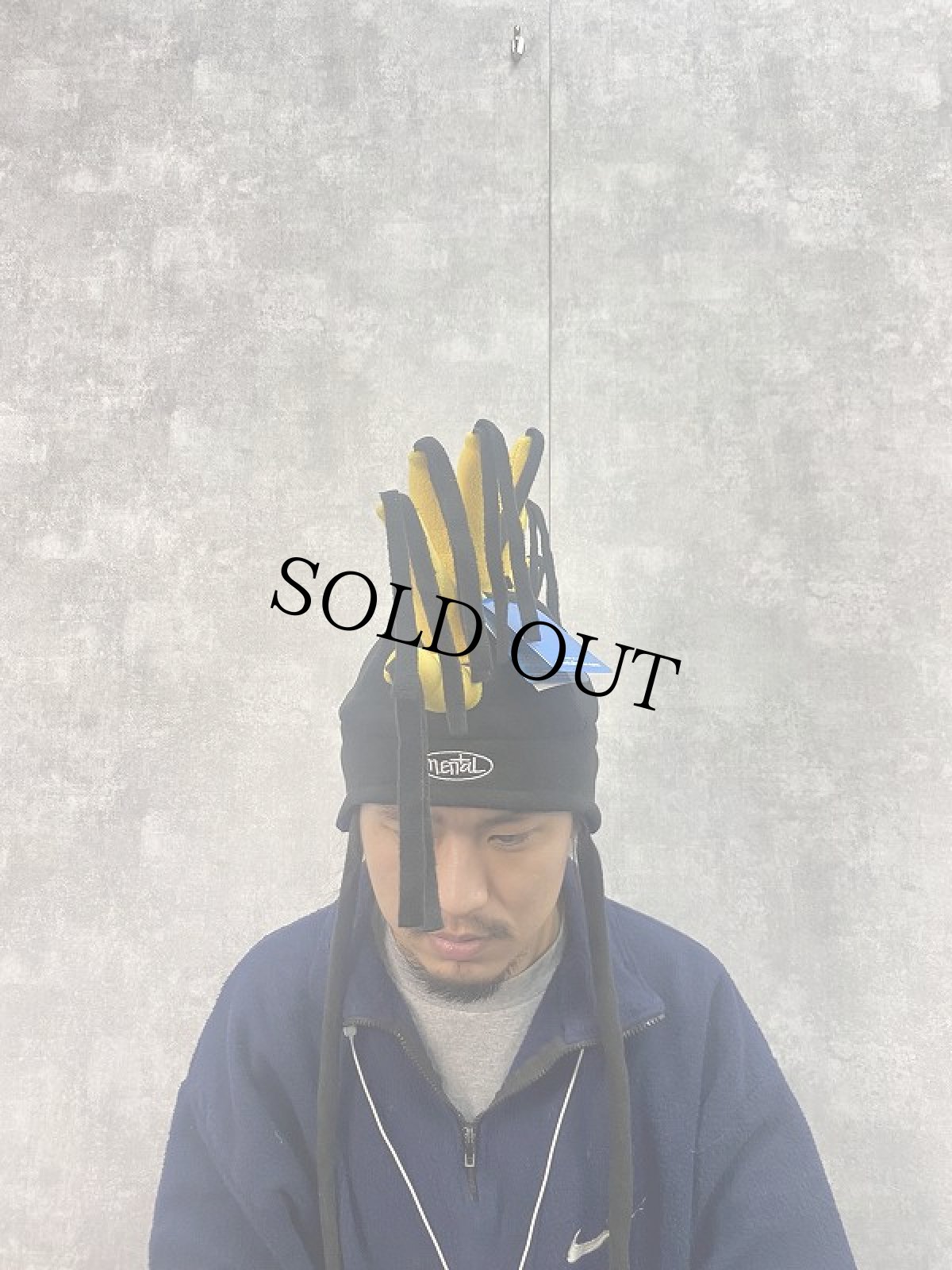 画像2: mental デザインフリースキャップ タグ付き未使用 (2)