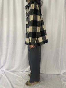 画像3: CHAPS by RALPH LAUREN バッファローチェック柄 ウールプルオーバーシャツ size46 (3)