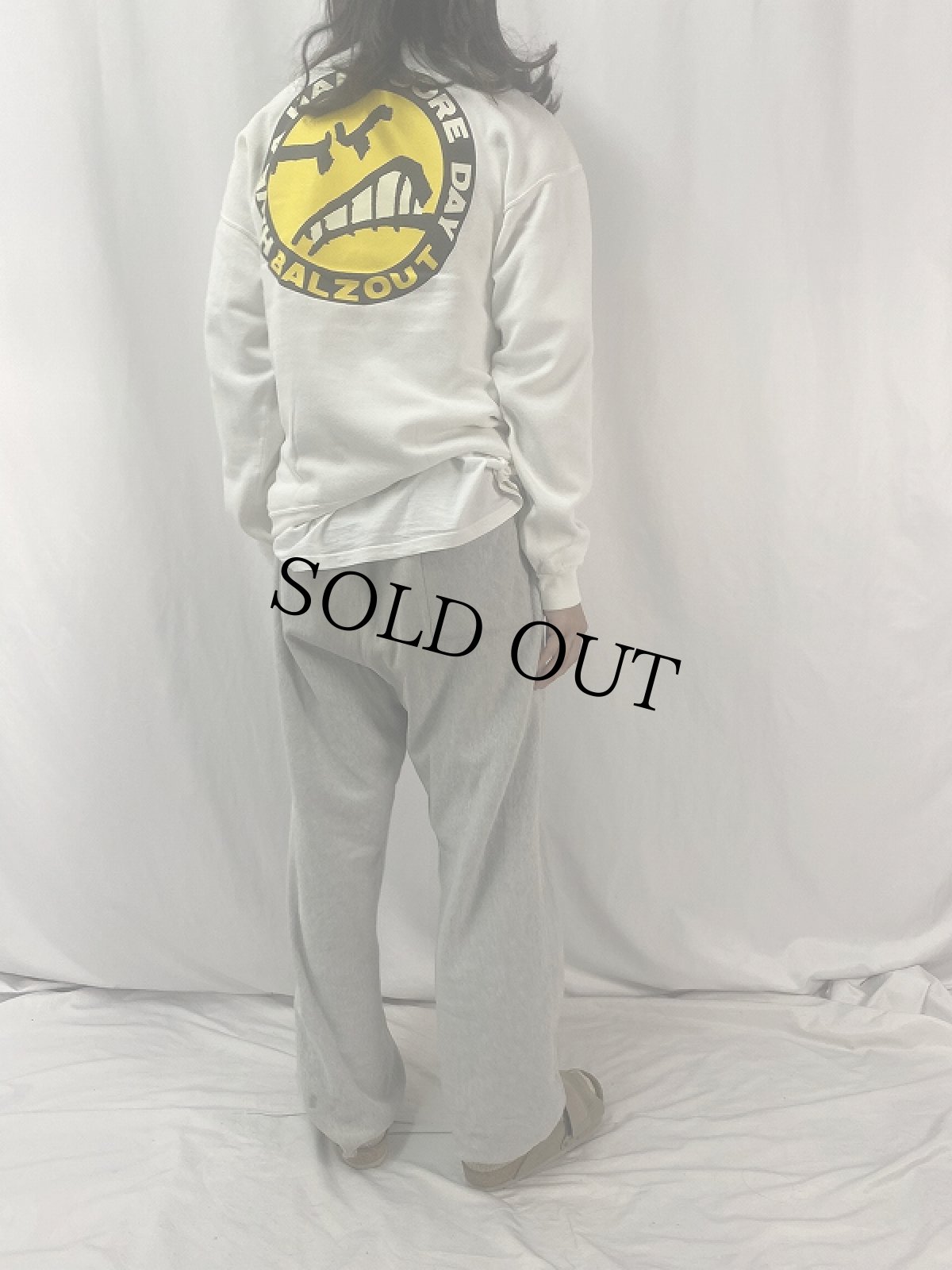 画像4: 80's BALZOUT USA製 "HAVE A HARDCORE DAY" プリントスウェット L (4)