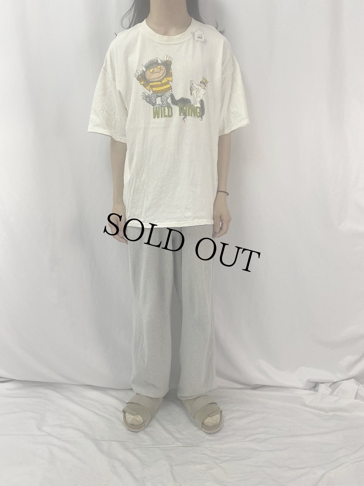 画像2: 90's USA製 かいじゅうたちのいるところ 絵本プリントTシャツ XL (2)