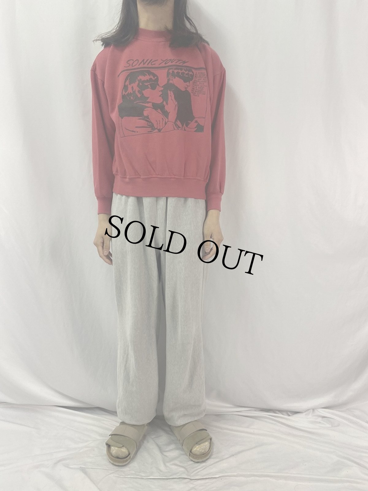 画像2: SONIC YOUTH "Goo" バンドプリントスウェット M (2)