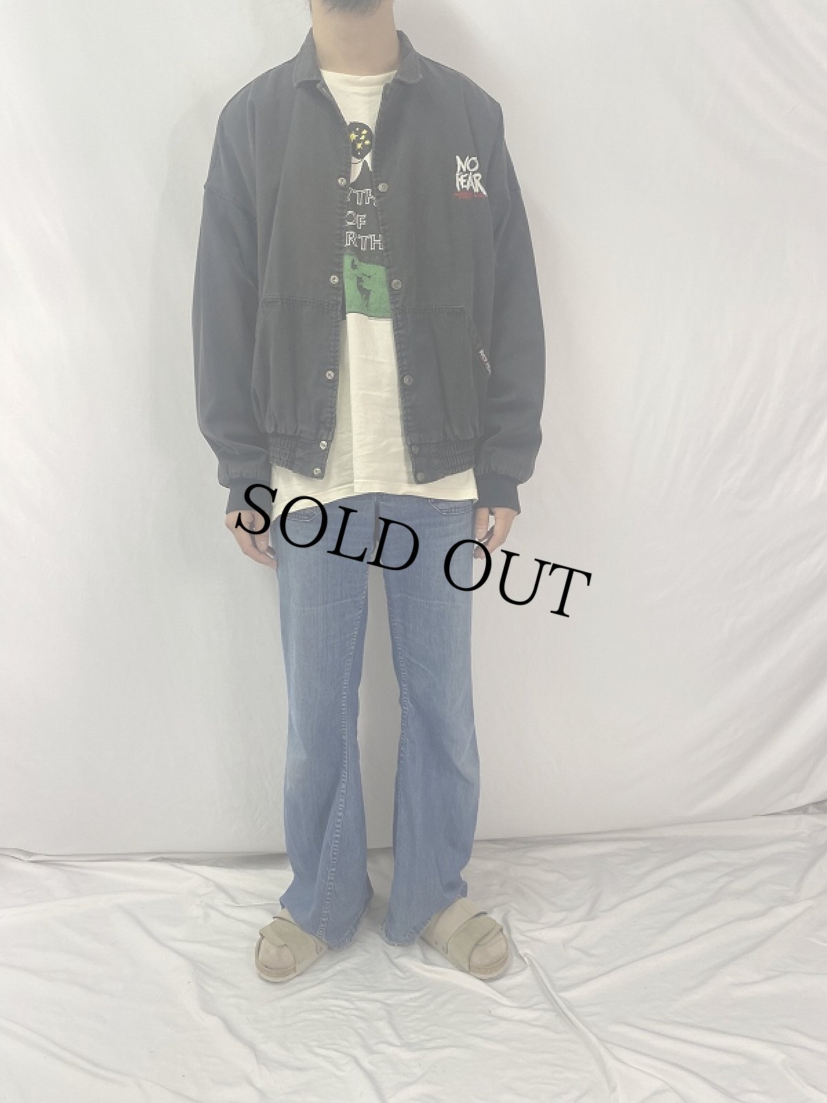 画像3: 90's NO FEAR USA製 コットンジャケット XL (3)