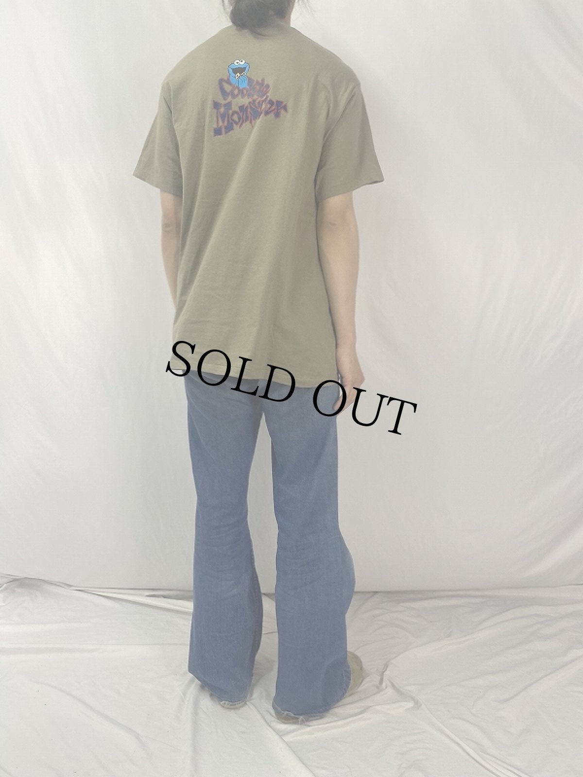 画像4: 90's COOKIE MONSTER USA製 キャラクタープリントTシャツ L (4)