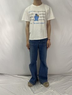 画像2: 90's COOKIE MONSTER USA製 キャラクタープリントTシャツ L (2)