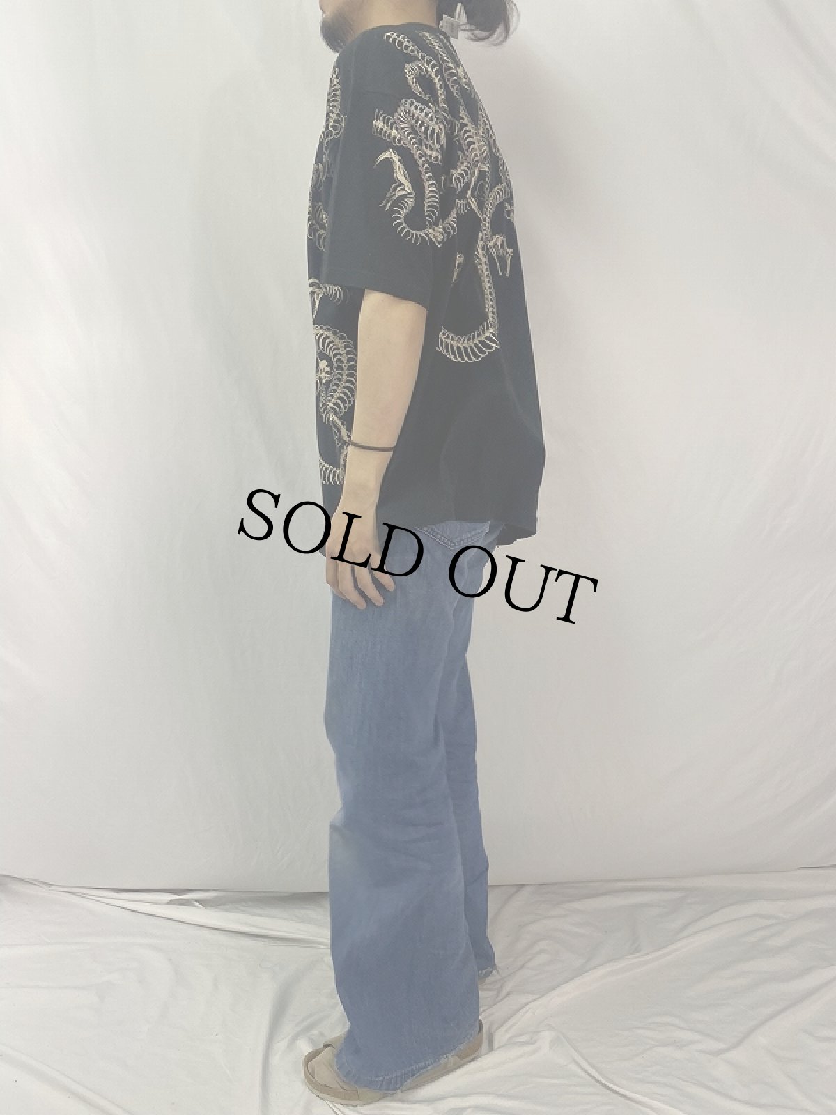 画像3: 90's LIQUID BLUE スカル 大判プリントTシャツ XL (3)