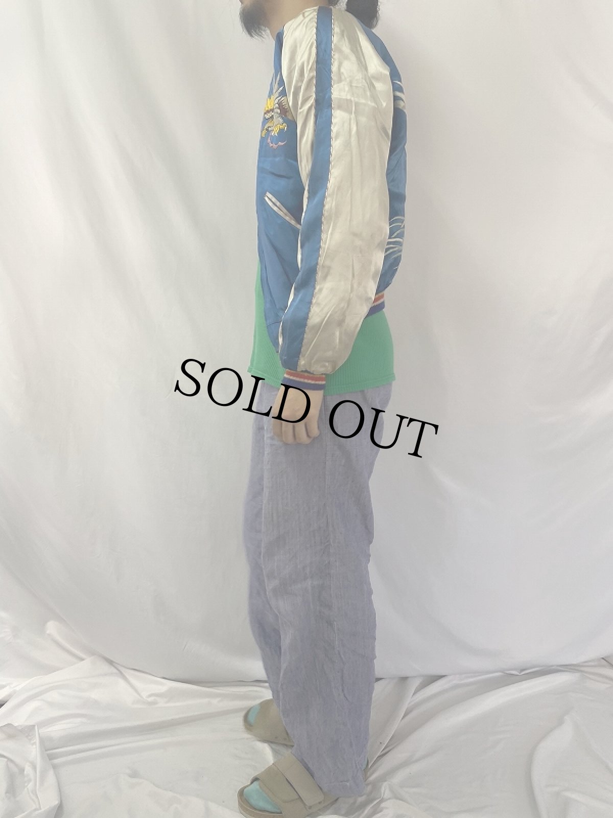 画像6: 50's 鷹×Japan Map サテンスカジャン (6)