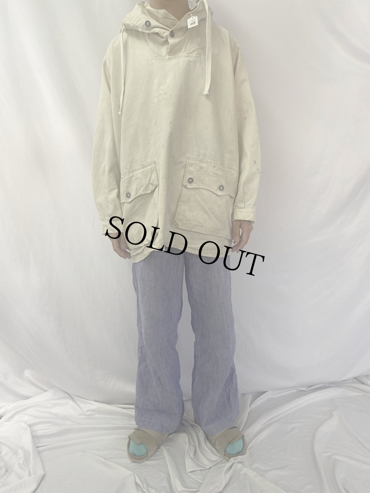 画像2: 40's スウェーデン軍 スノーカモ アノラックパーカー (2)