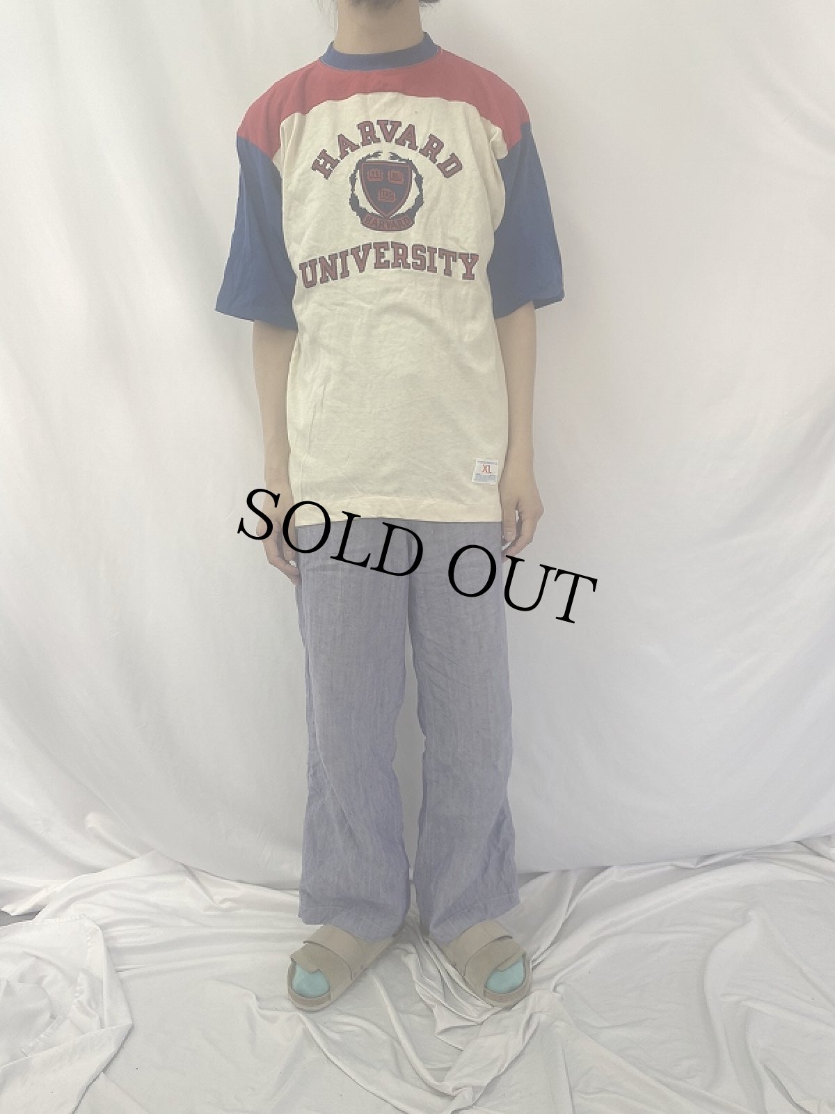 画像2: 70's Champion USA製 バータグ "HARVARD UNIVERSITY" プリントTシャツ DEADSTOCK (2)