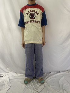 画像2: 70's Champion USA製 バータグ "HARVARD UNIVERSITY" プリントTシャツ DEADSTOCK (2)