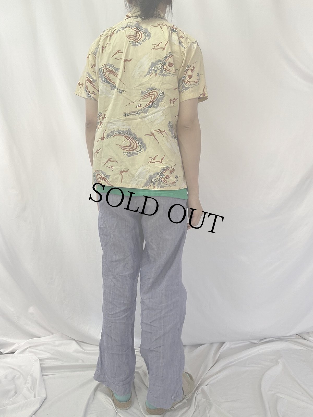 画像4: 50's Manhattan コットンハワイアンシャツ (4)